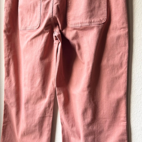 Madewell Emmett 2.0 Wide-Leg Crop Pants NK161 Pink Dried Rose Sz 33P - Picture 15 of 15